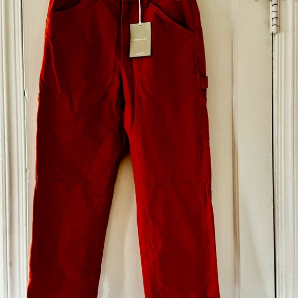 Everlane Orange Cotton Carpenter Pants - Picture 10 of 10